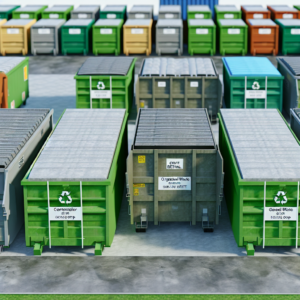 Containerutleie - ypperlig til sortering av alle typer avfall