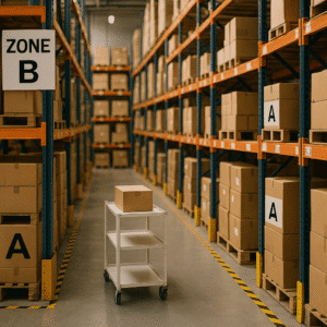 Tips organisere lagerplassen din effektivt ok plukkhastighet flyt kutt kostnader featured