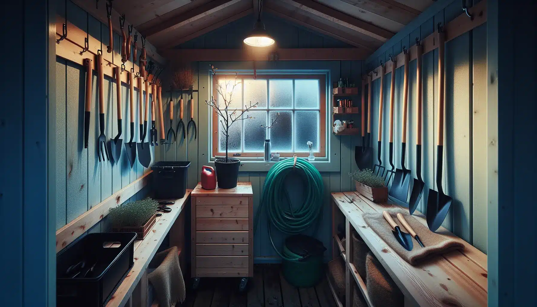 Hvordan oppbevare hageutstyr og planter om vinteren &ndash; illustrasjon 1