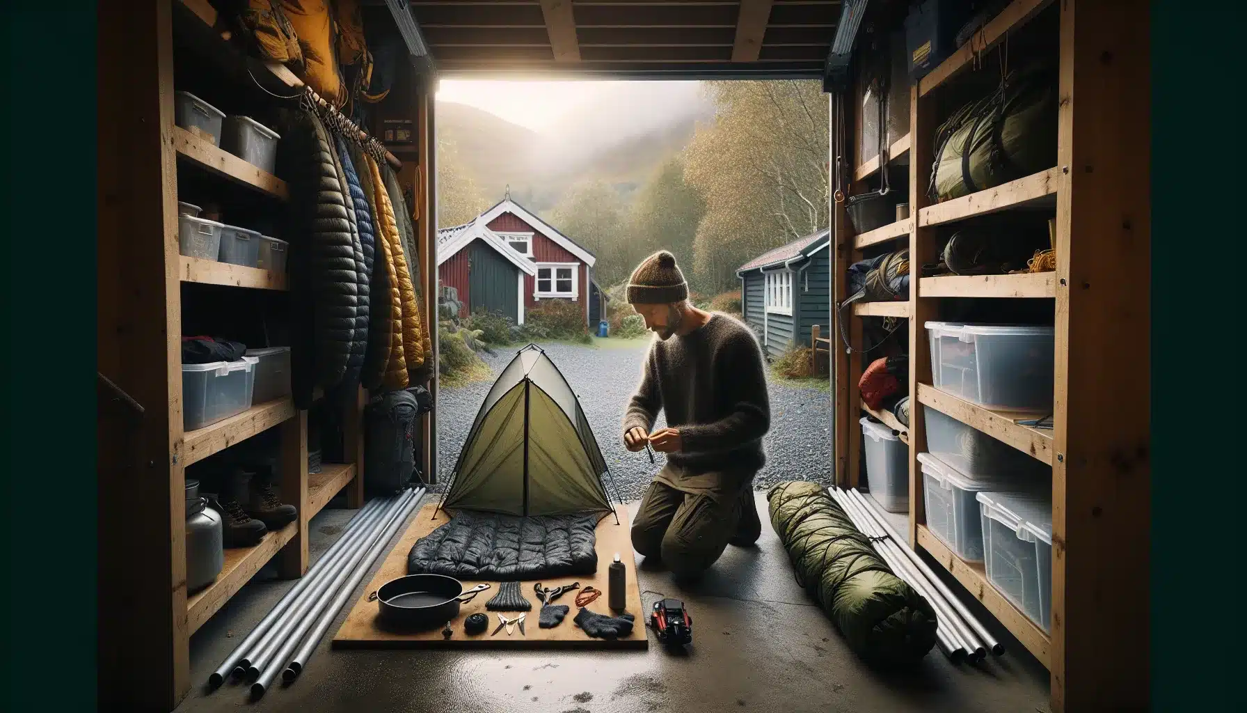 Hvordan oppbevare campingutstyr trygt gjennom vinteren – illustrasjon 1