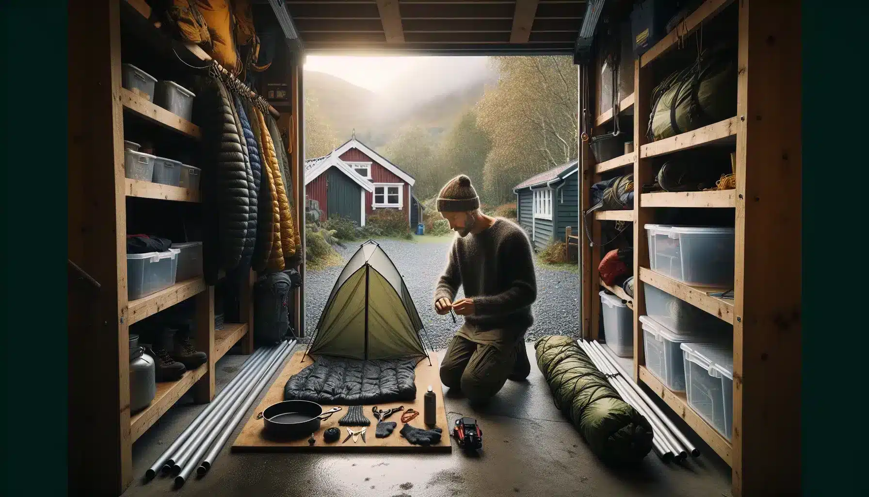 Hvordan oppbevare campingutstyr trygt gjennom vinteren – illustrasjon 1